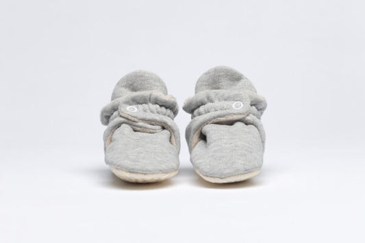 Baby Booties Fluffy Silver Pavlova (Inverno) - Zás Trás for Babies