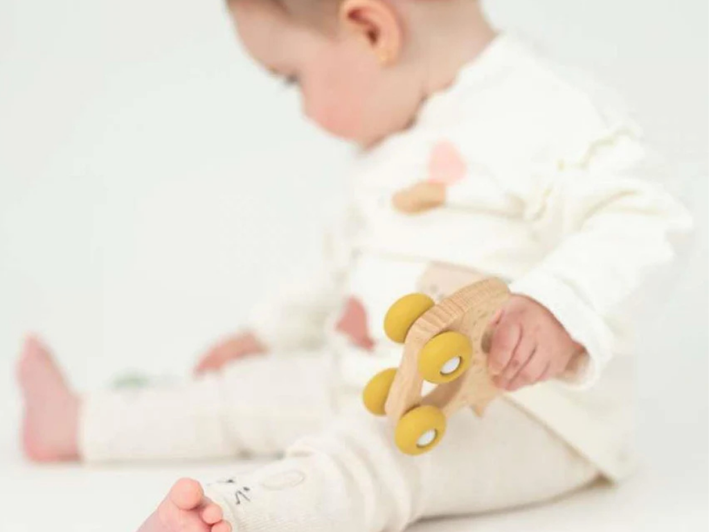 Pato de Madeira e Silicone com Rodas - Olmitos