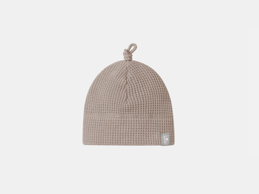 Gorro malha waffle com nó Malva - Snug