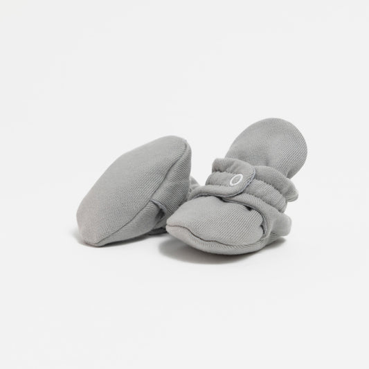 Baby Booties Grey Velvet - Zás Trás for Babies