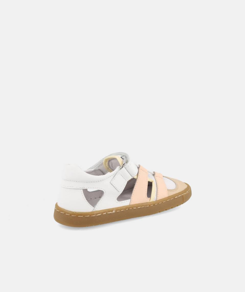 Sandálias Jamaica Branco/Rosa - Blanditos