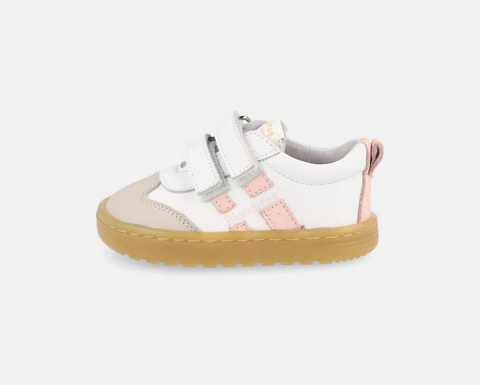 Ténis Lisboa Branco/Rosa - Blanditos