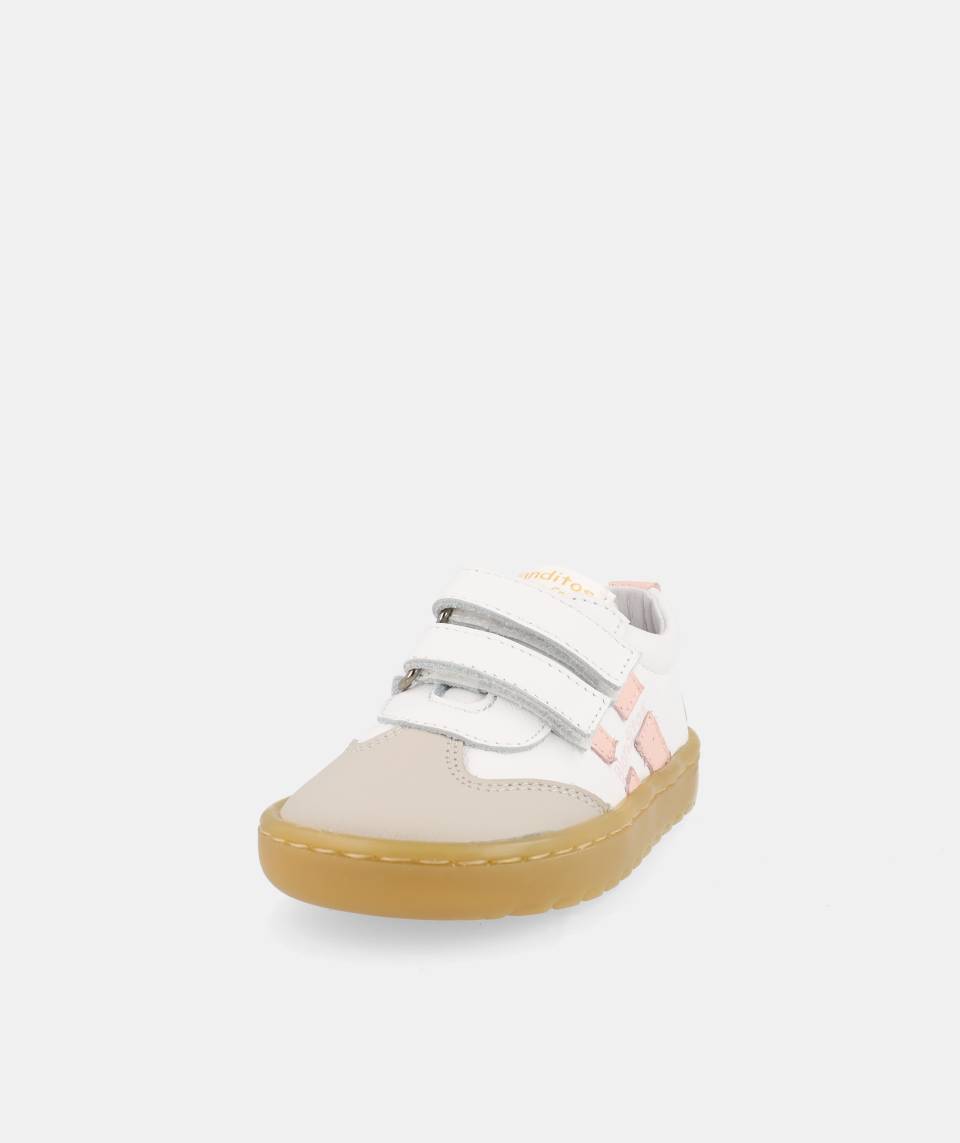 Ténis Lisboa Branco/Rosa - Blanditos