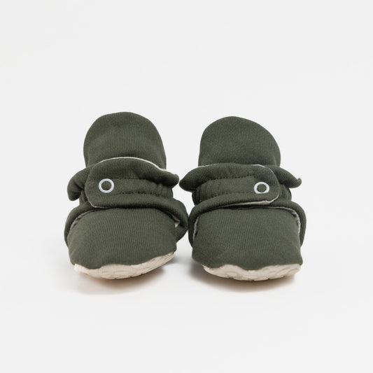 Baby Booties Olive Treat  - Zás Trás for Babies