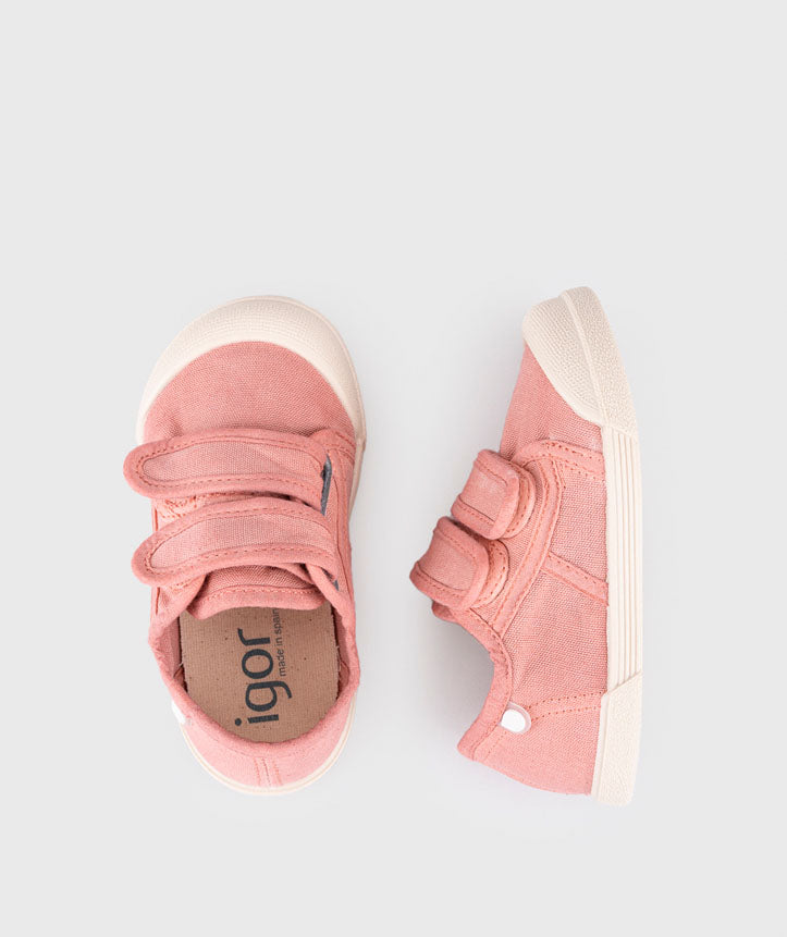 Ténis de Lona Velcro Rosa - Igor