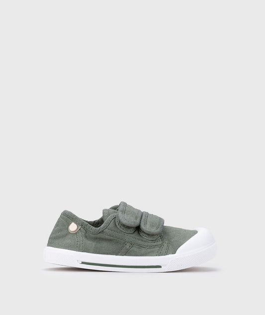 Ténis Canvas de Lona Velcro Kaki - Igor