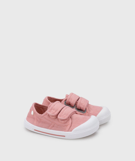 Ténis Canvas de Lona Velcro Rosa - Igor