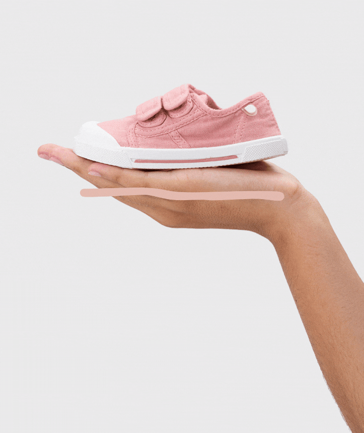 Ténis Canvas de Lona Velcro Rosa - Igor