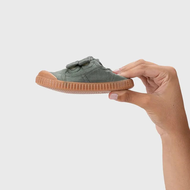 Ténis de Lona Velcro Berri BRF Caramelo Kaki - Igor