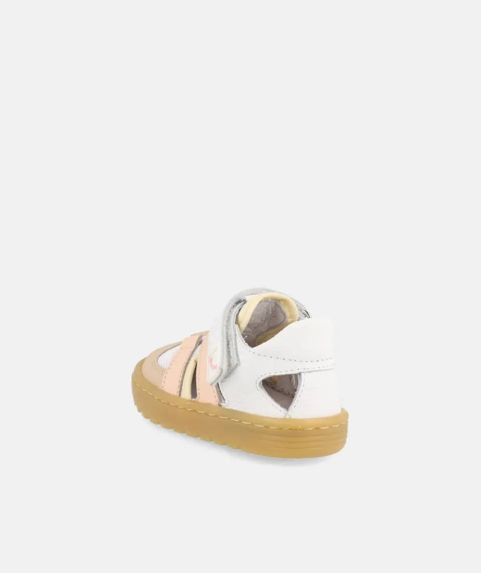 Sandálias Tahiti Branco/Rosa - Blanditos