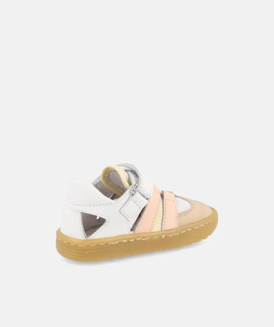 Sandálias Tahiti Branco/Rosa - Blanditos