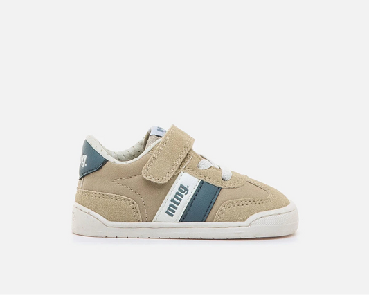 Ténis Free Baby Bege/Azul - Mustang