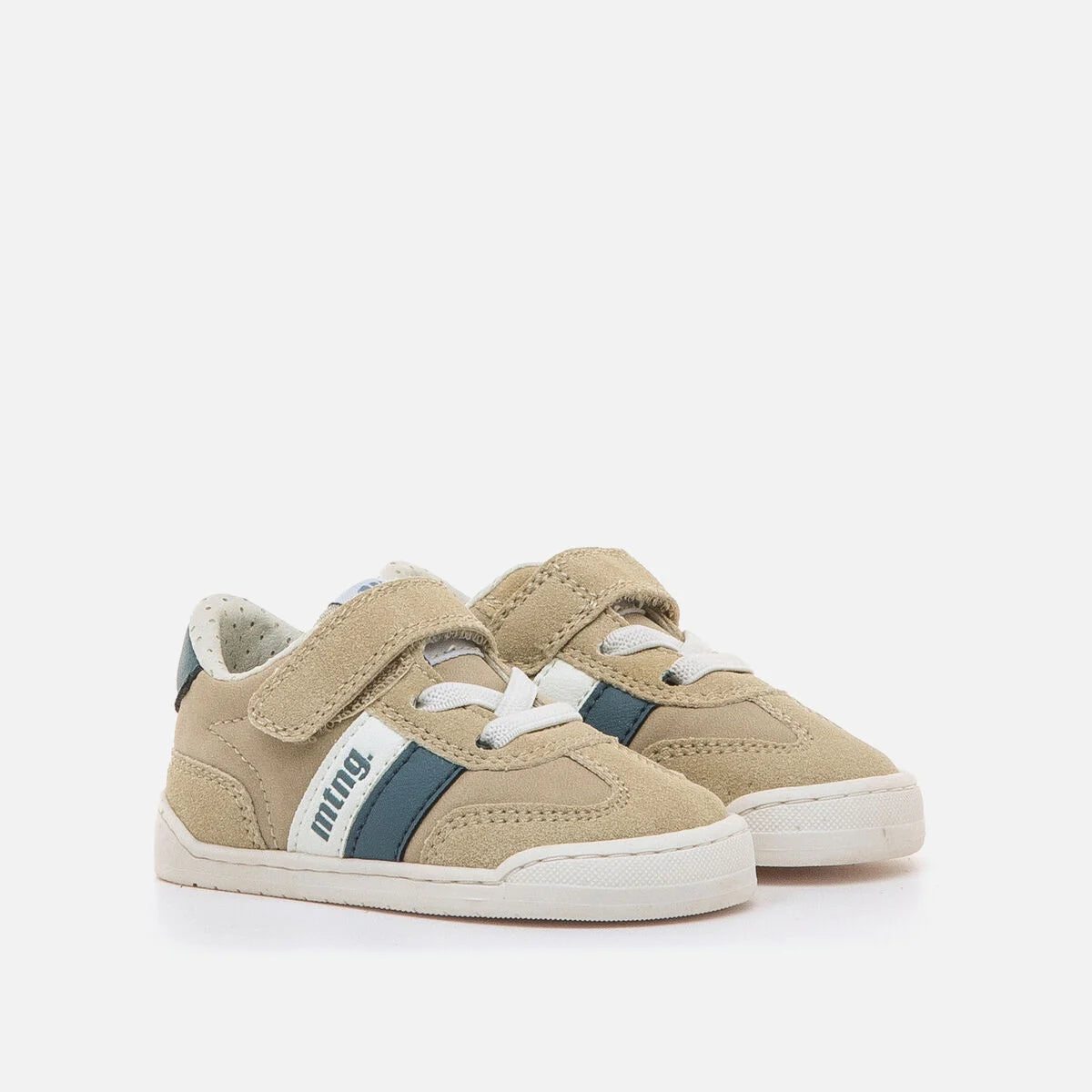 Ténis Free Baby Bege/Azul - Mustang