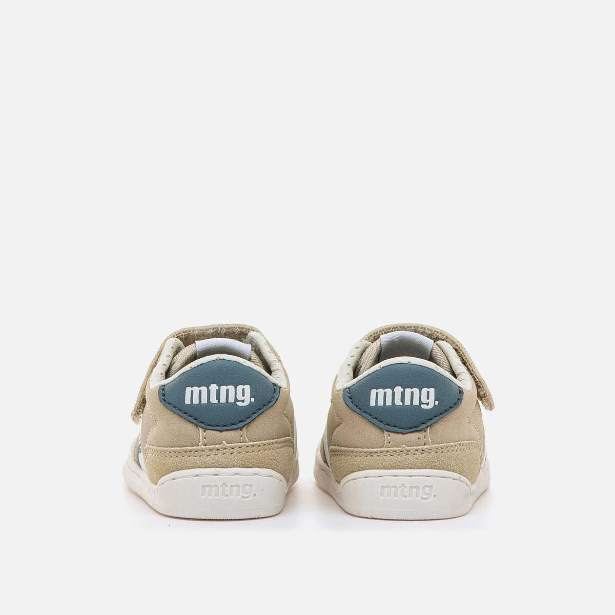 Ténis Free Baby Bege/Azul - Mustang