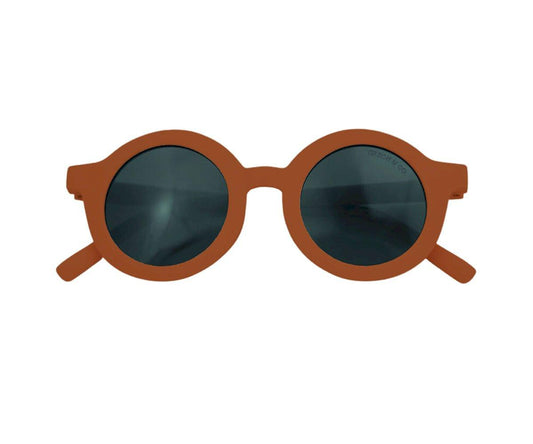 Óculos de Sol Flexibles Polarizadas New Round (18m-8 anos) Cinnamon - TUTETE