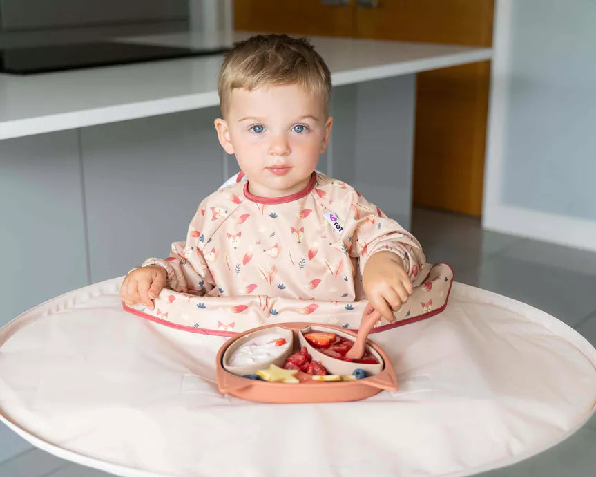 Tidy Tot - Kit Tabuleiro com Babete - Sand