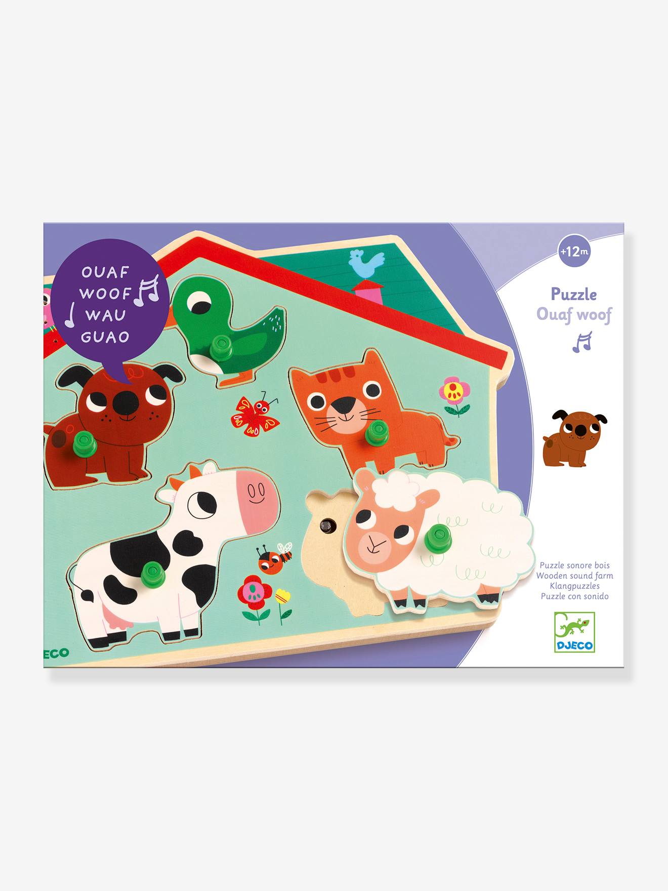 Puzzle Sonoro de Animais - DJECO