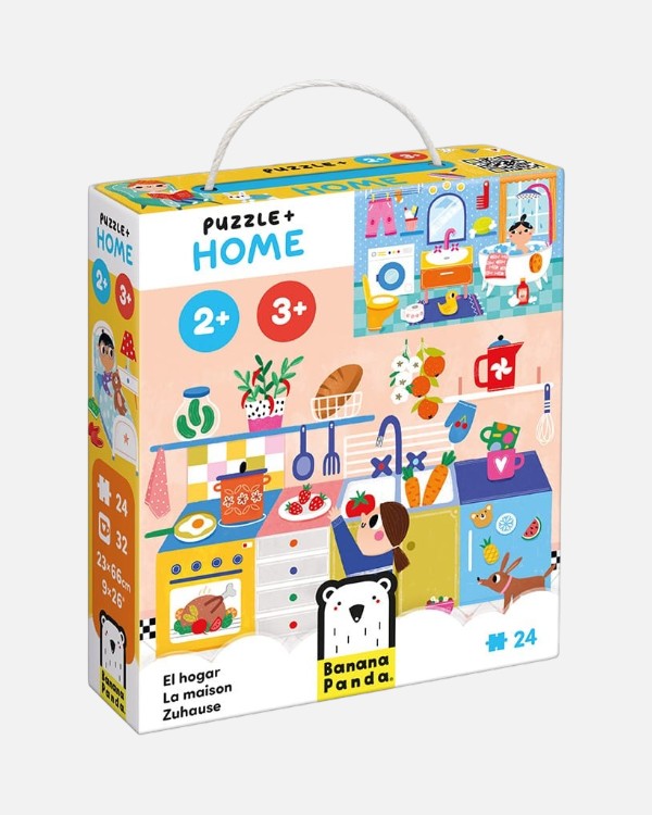Puzzle + Casa - Banana Panda