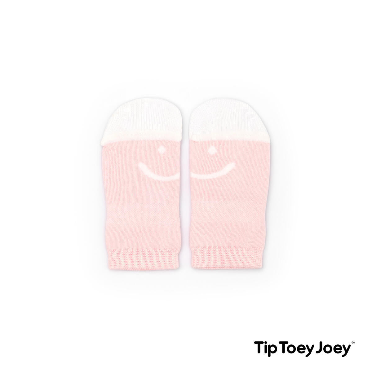 Meias Bebé Respeitadoras Smile Rosa e Branco - Tip Toey Joey