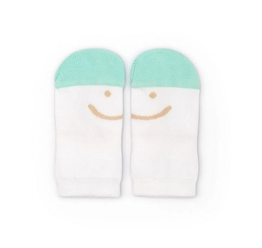 Meias Bebé Respeitadoras Smile Menta e Caramelo - Tip Toey Joey