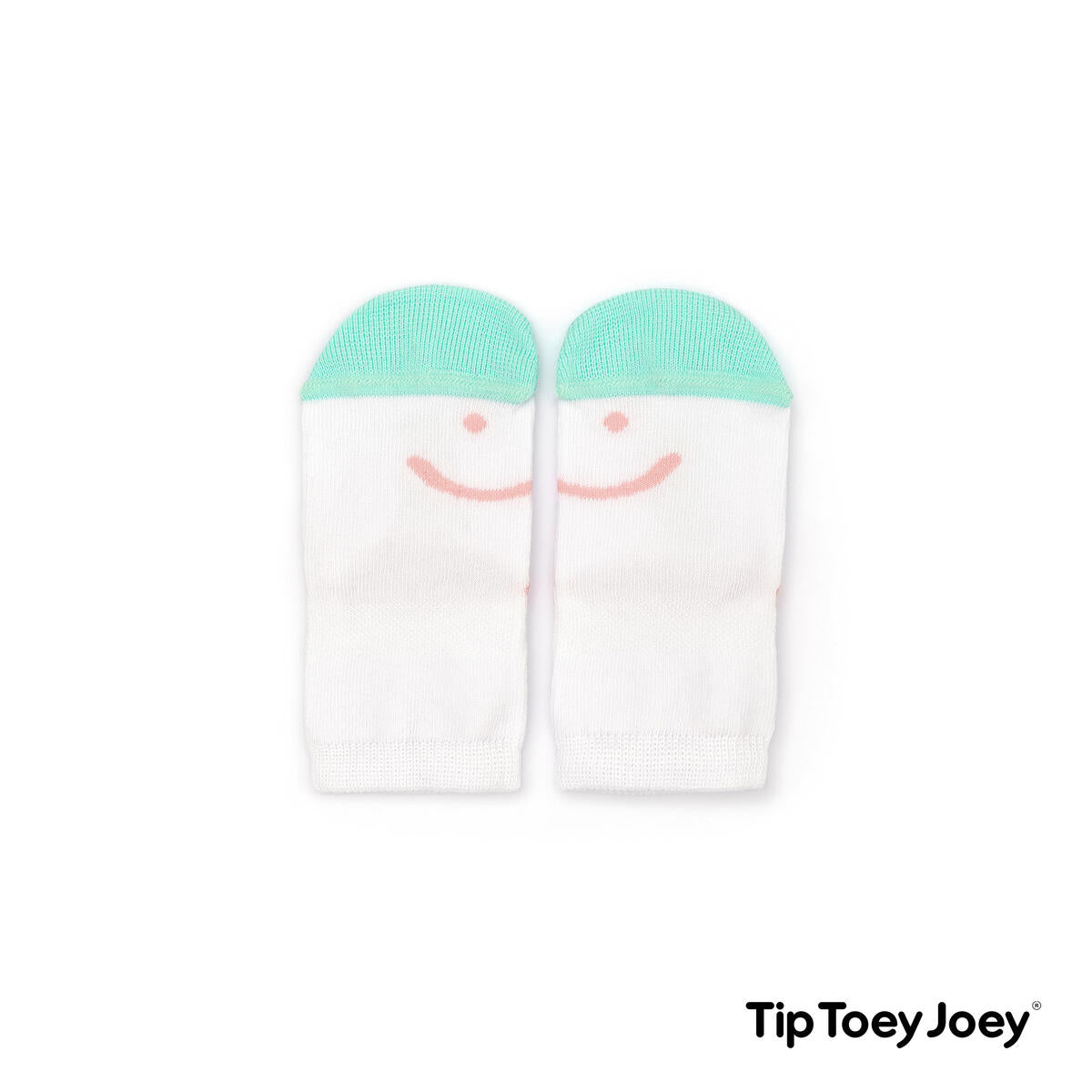 Meias Respeitadoras Smile Menta e Rosa - Tip Toey Joey